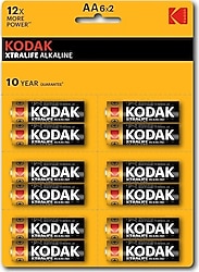 Kodak Xtralife 12'li Alkalin AA Kalem Pil