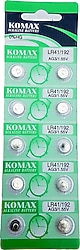 Komax AG3 LR41 1.5V 10'lu Alkalin Düğme Pil