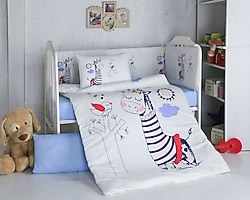 Komfort Home Melodi 8 Parça Ranforce Bebek Uyku Seti