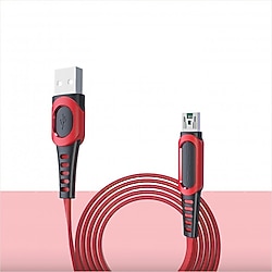Konfulon DC-24 1 m 4A Micro USB Hızlı Şarj Kablosu Kırmızı