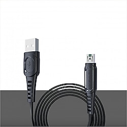 Konfulon DC-24 1 m 4A Micro USB Hızlı Şarj Kablosu Siyah