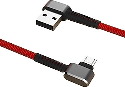 Konfulon S73 1 m 2.1A Micro USB Şarj Kablosu Kırmızı