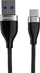 Konfulon S84 1 m 3.1A Seramik Uçlu Type-C to USB Şarj Kablosu