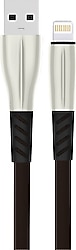 Konfulon S89 1 m 2.4A Metal Uçlu Lightning to USB Şarj Kablosu Siyah