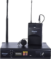 König K-401 UHF Kablosuz Yaka Mikrofon Seti