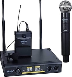 König K-402 1 El 1 Yaka 2 Kanal UHF Telsiz Mikrofon