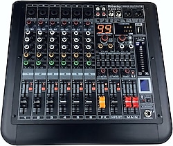 König K-606 FX USB Bluetooth 6 XRL Kanal Ses Mikseri