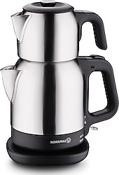 Korkmaz A359-11 Demkolik Satin Siyah 1600 W Çelik Çay Makinesi