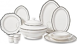 Korkmaz Eliza Collection A8240 Fileli 60 Parça 12 Kişilik Yemek Takımı