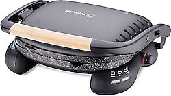 Korkmaz Castron A324-14 Siyah Ahşap 1800 W Tost Makinesi