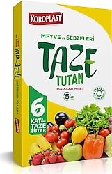Koroplast 6 Kata Kadar Taze Tutan Buzdolabı Poşeti 5'li