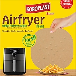 Koroplast Airfryer Pişirme Kağıdı Doğal 20'li