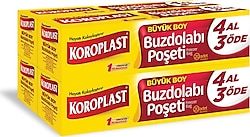 Koroplast Büyük Boy Buzdolabı Poşeti 4x20'li