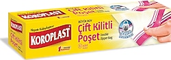 Koroplast Büyük Boy Çift Kilitli Buzdolabı Poşeti 10'lu