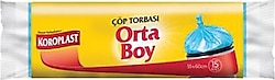 Koroplast Orta Boy Mavi Çöp Poşeti 15'li