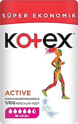 Kotex Active Uzun 16'lı Süper Ekonomik Hijyenik Ped