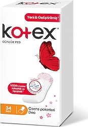 Kotex İnce Parfümlü 34'lü Günlük Ped