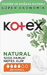 Kotex Natural Ultra Normal Hijyenik Ped 20'li