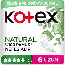 Kotex Natural Ultra Uzun 6'lı Hijyenik Ped