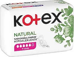 Kotex Natural Hipoalerjenik Hijyenik Ped Uzun 7'li
