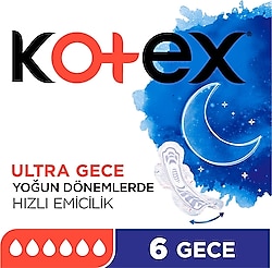 Kotex Ultra Gece 6'lı Hijyenik Ped