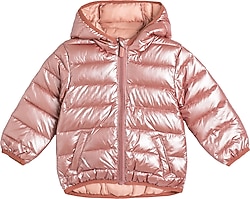 Koton 4WMG20002AW Kapüşonlu Kız Bebek Şişme Mont