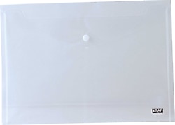Kraf 1219 A3 Çıtçıtlı Şeffaf Dosya