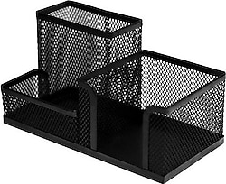 Kraf 410G Metal 3'lü Perfore Masaüstü Organizer