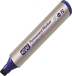 Kraf 610G 10 mm Jumbo Mavi Permanent Marker Kalem
