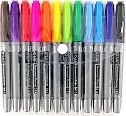 Kraf 615G 12'li Permanent Marker Kalem Seti
