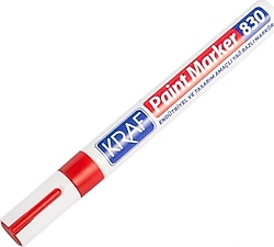 Kraf 830 Kırmızı Paint Marker Kalem