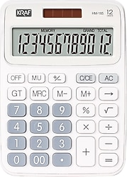 Kraf HM-185 12 Haneli Masaüstü Hesap Makinesi