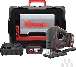Kress KUE26 Çift Akülü 4 Ah Taşıma Çantalı Dekupaj Testere