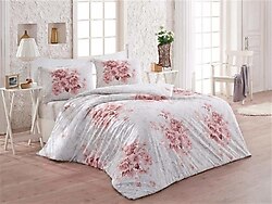 Kristal By Taç Henna Pudra Ranforce Tek Kişilik Nevresim Takımı