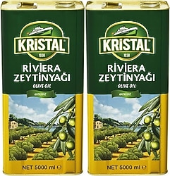 Kristal Riviera Zeytinyağı 5 lt 2'li