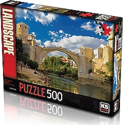 KS Games 11304 Old Mostar Bridge Bosna Hersek 500 Parça Puzzle