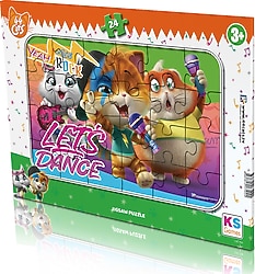 KS Games 44 Cats 24 Parça Frame Puzzle CA704