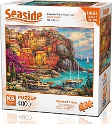 KS Games A Beautiful Day at Cinque Terre Puzzle 4000 Parça 23506