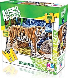 KS Games Animal Planet Amazing Tiger 100 Parça Puzzle