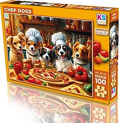 KS Games Aşçı Köpekler 100 Parça Puzzle 31501