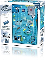 KS Games Blue Composition 1000 Parça Puzzle 20685
