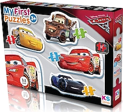 KS Games Cars My First 4 in 1 Puzzle CR10304