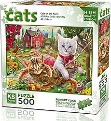 KS Games Cats On The Farm 500 Parça Puzzle 20043