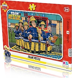 KS Games Fireman Sam Frame 24 Parça Puzzle FRS704