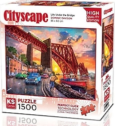 KS Games Forth Bridge At Sunset 1500 Parça Puzzle 22039