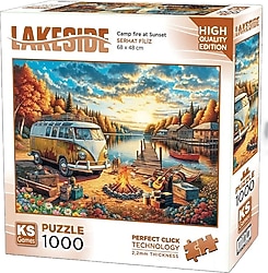 KS Games Gün Batımında Kamp Ateşi 1000 Parça Puzzle 20810