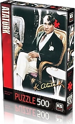 KS Games Kahve İçen Atatürk 500 Parça Puzzle 11205