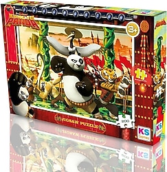 KS Games Kung Fu Panda 200 Parça Çocuk Puzzle KP113