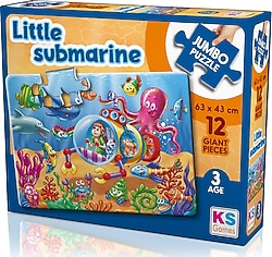 KS Games Little Submarine Puzzle 12 Parça 31006