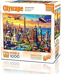 KS Games One World City 1000 Parça Puzzle 20854